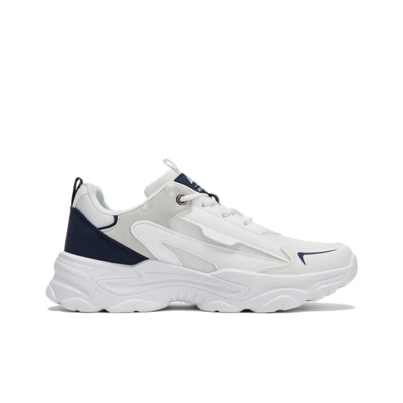 Warrior Low Top Chunky Sneakers Men's White Blue-2