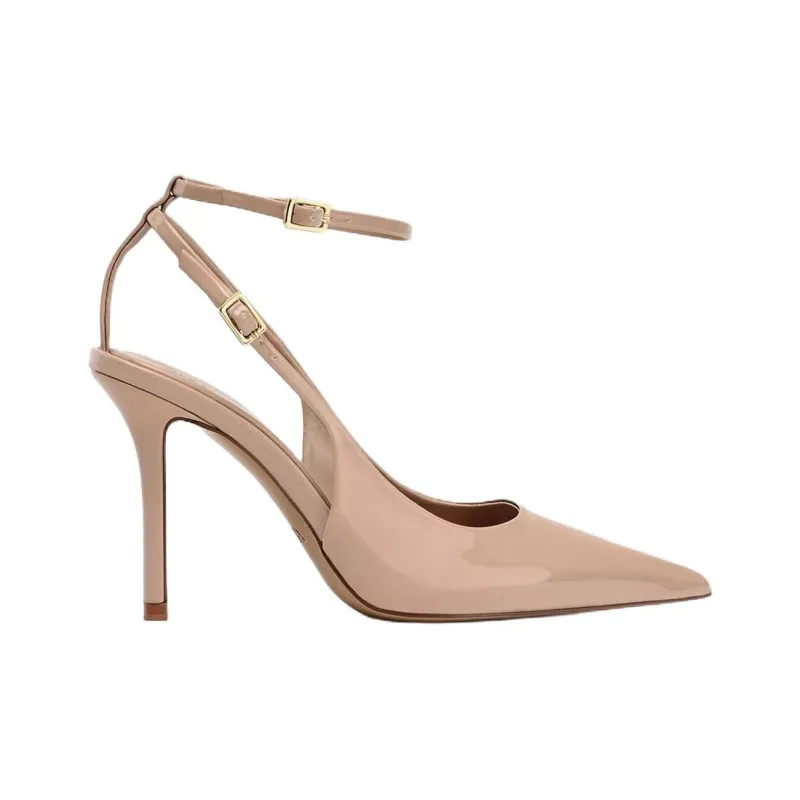 ZARA Slim Heel High Heels 10.5cm Women's Beige-2