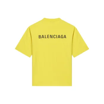 Balenciaga Medium Fit Vintage Logo Print T Shirt