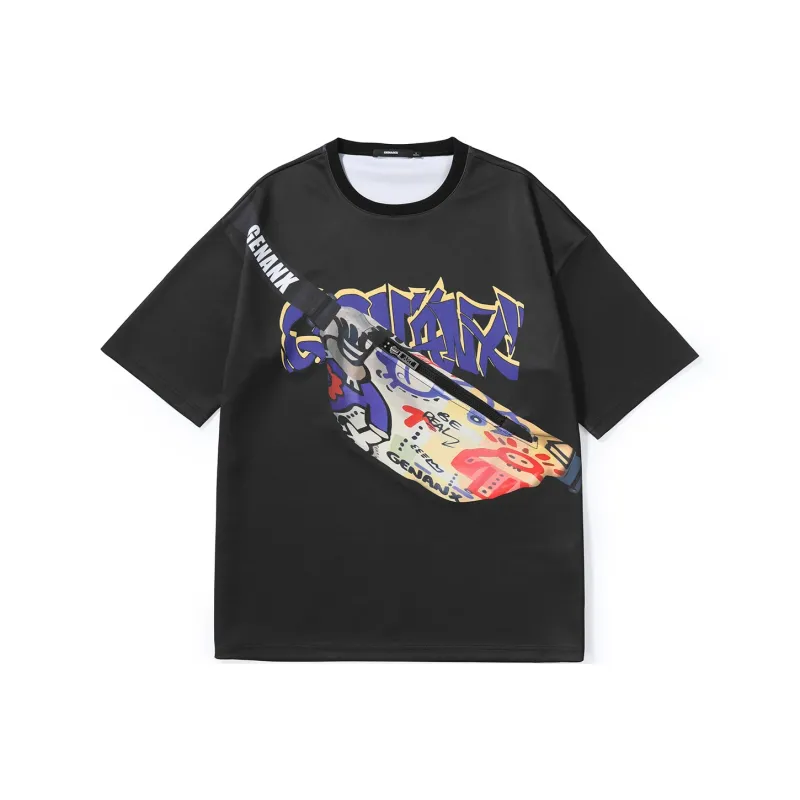 GENANX Straight T-Shirt Unisex White-6