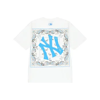 MLB Cashew Flower T Shirts Unisex White