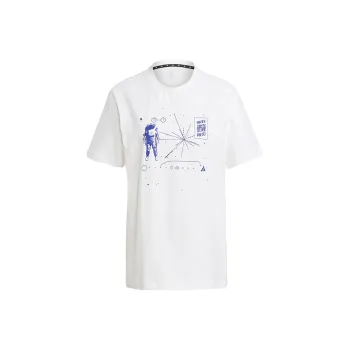 Adidas Set in Sleeve T Shirt Men's White