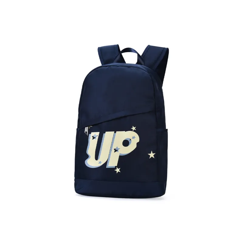 TURN UP Polyester Student Backpack Large Size Unisex Light Blue-10