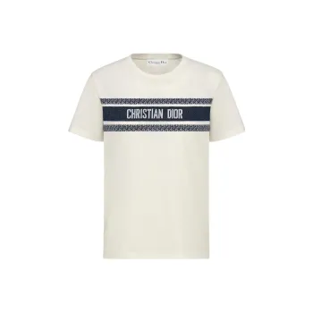 DIOR Quarterly New Products T Shirts Unisex White