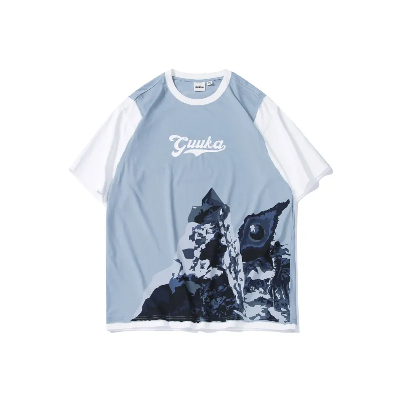 Guuka T Shirts Men Sky Blue-0