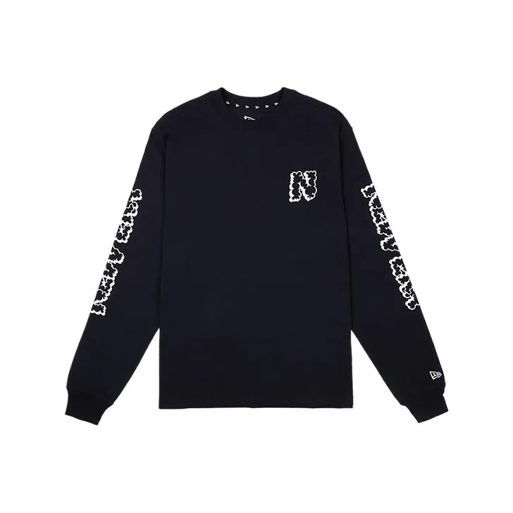 New Era Long Sleeved T Shirt Unisex Black-0