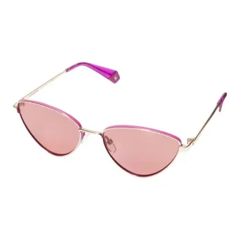 Polaroid Metal Cat Eye Sunglasses Women's Gold