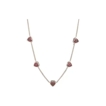 Givenchy Cubic Zircon Metal Necklaces Unisex Gold