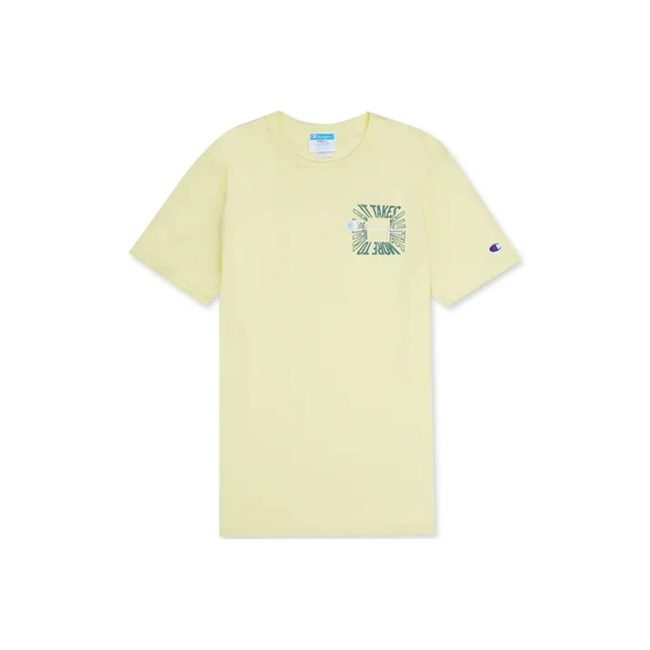 Champion T-Shirt US Version Men's Light Yellow-0
