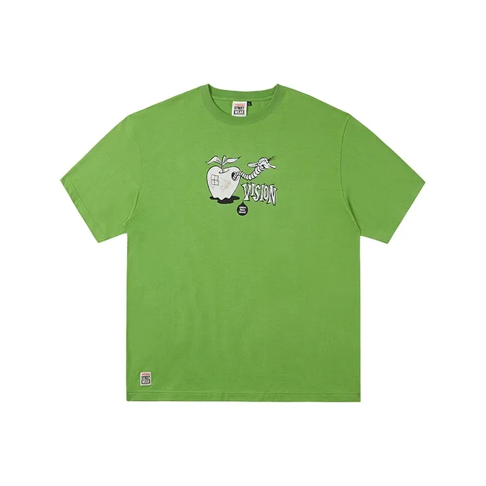 Vision Street Wear Short Sleeved T Shirts Unisex Fruit Green-0