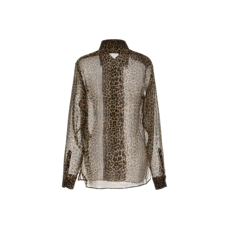 TOM FORD Leopard Printed Long Sleeved Shirt-1