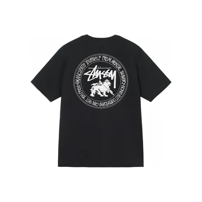 Stussy Rasta Dot Pigment Dyed Tee-0