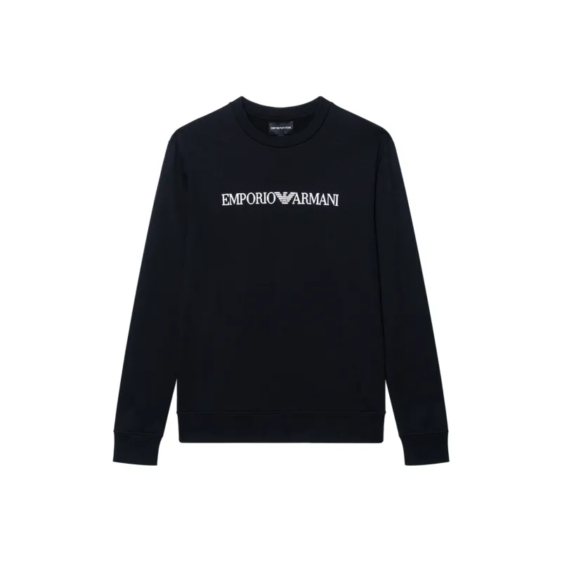 EMPORIO ARMANI Logo Printed Crewneck Sweatshirt-0