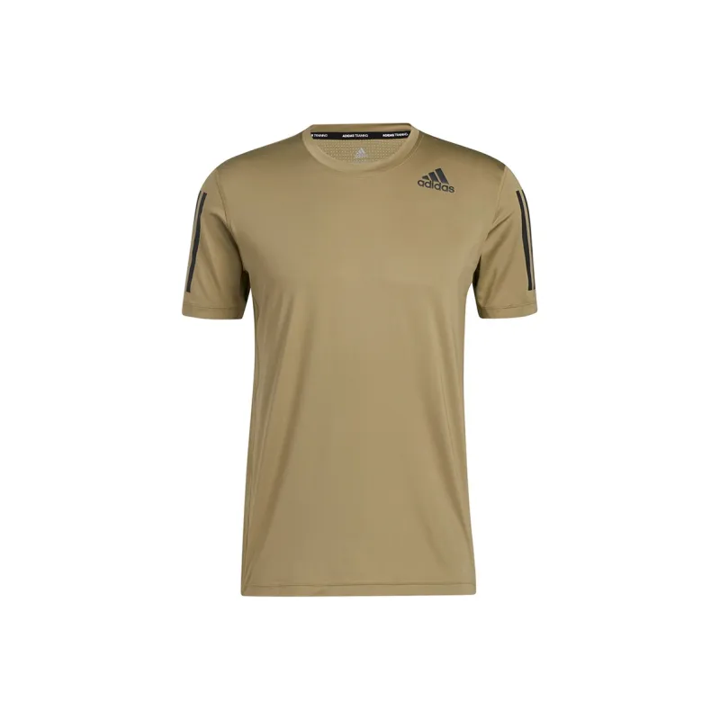 Adidas Set in Sleeve T Shirt Men's Army Green-0