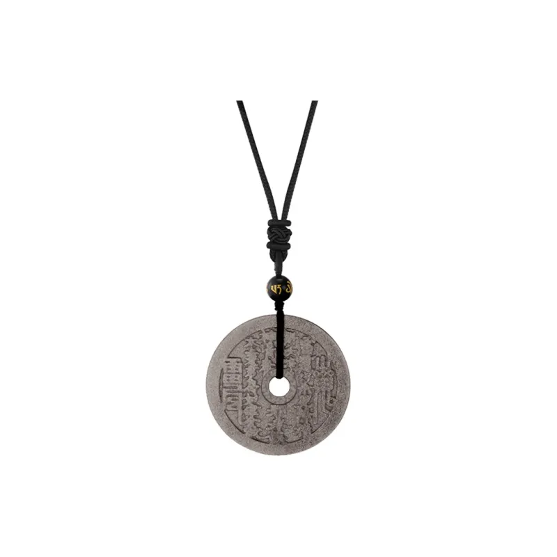 CHINA GOLD Obsidian Necklaces Unisex-3