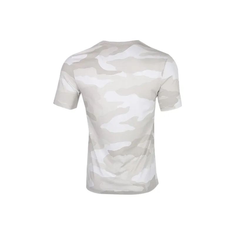 Nike T Shirts Men Silver Gray-0