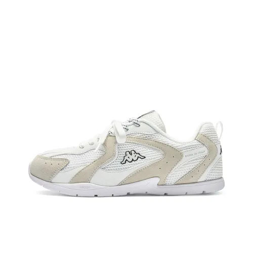 Kappa Back to Back Anti Slip Wear Resistant Low Top Skateboard Shoes Women's White