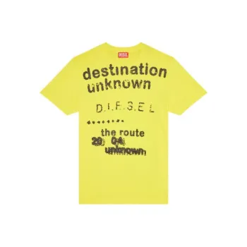 DIESEL T-Shirts Men Yellow
