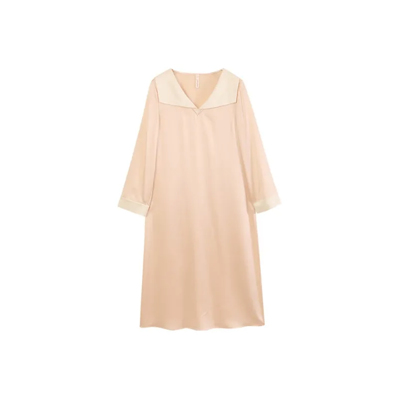 JINSANT Nightgown Women's Gold Pink-0