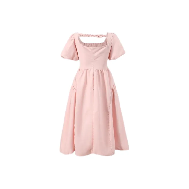 ABBY GODDESS Short Sleeved Dresses Women's Pink-1