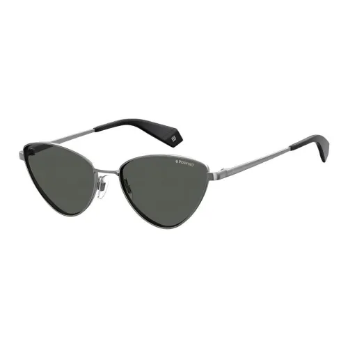 square-frame Irregular Shape Sunglasses Braun Women's Silver