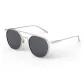 Silver Frame with Black Gray Lens (8168)