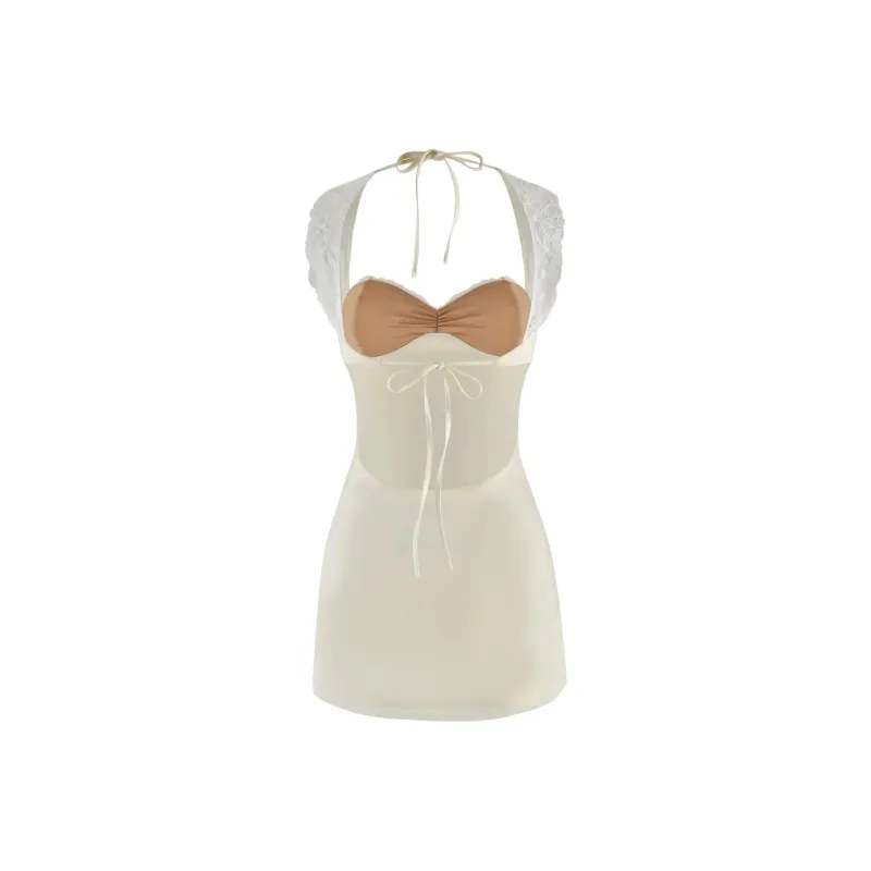 Tiger Mist NYOMI MINI DRESS Slip Dress Women's Neutral Color-3