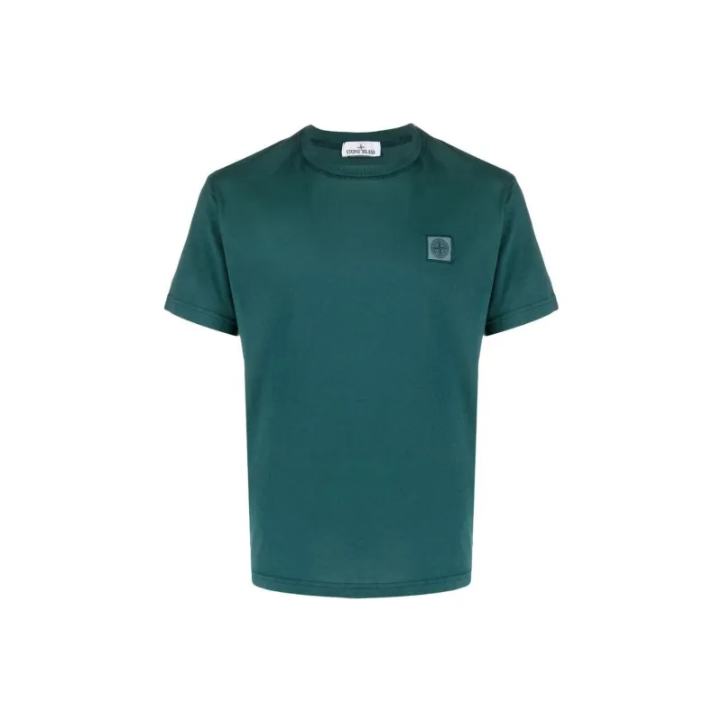 STONE ISLAND Compass patch Cotton T shirt-0