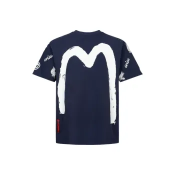 EVISU T Shirts Men Dark Blue