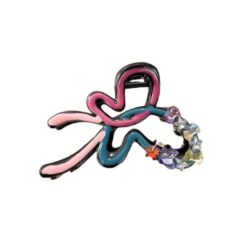 Water Jade Acrylic Hair Clips Women's
