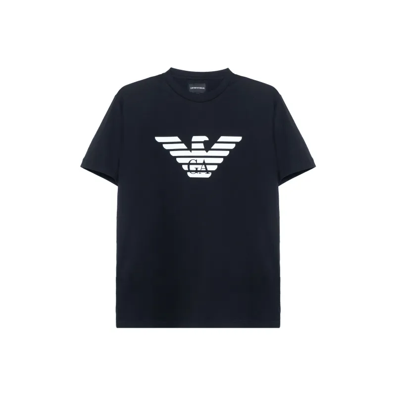 EMPORIO ARMANI Logo Printed Crewneck T Shirt-0