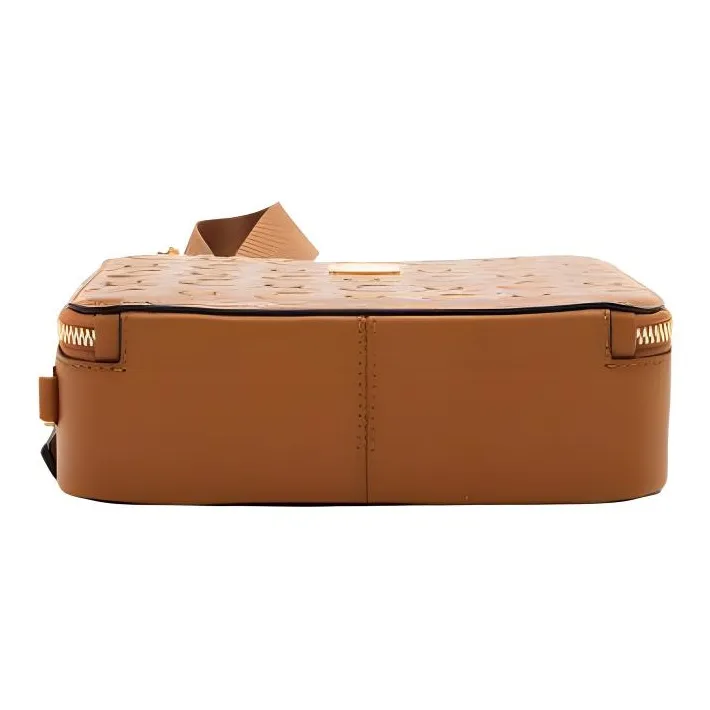 MCM Klassik Visetos Cow Leather Handbag Shoulder Bag Crossbody Bag Small Size Men's Brown Cognac-3