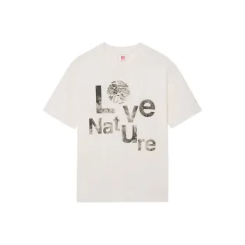 LiNing China Li Ning T Shirts Unisex White
