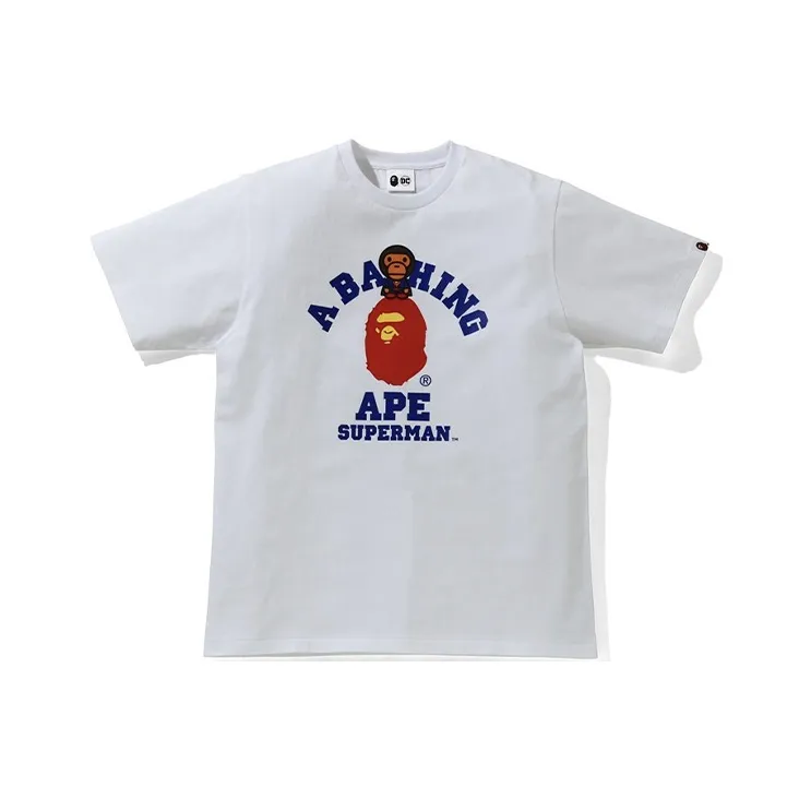 A BATHING APE X Dc Baby Milo Superman College Tee-3