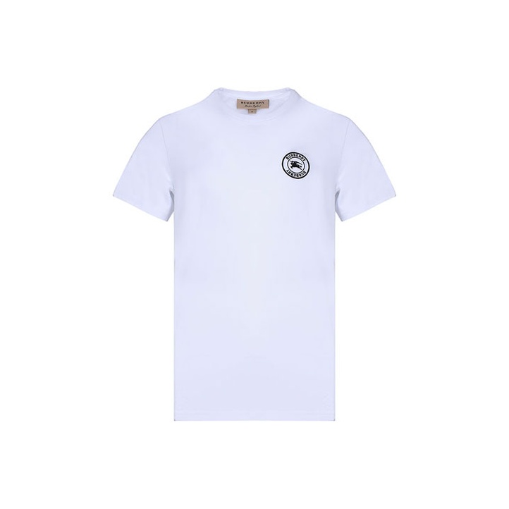Burberry Embroidered Logo Cotton T-shirt - POIZON