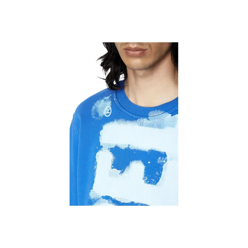 DIESEL Sweatshirts Men Blue-4