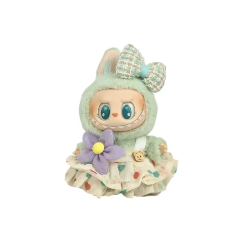 [Modified Doll] POP MART Labubu THE MONSTERS Sitting Party Collection, Confirmed Green Dumpling SAML Hang Tag Box 15cm