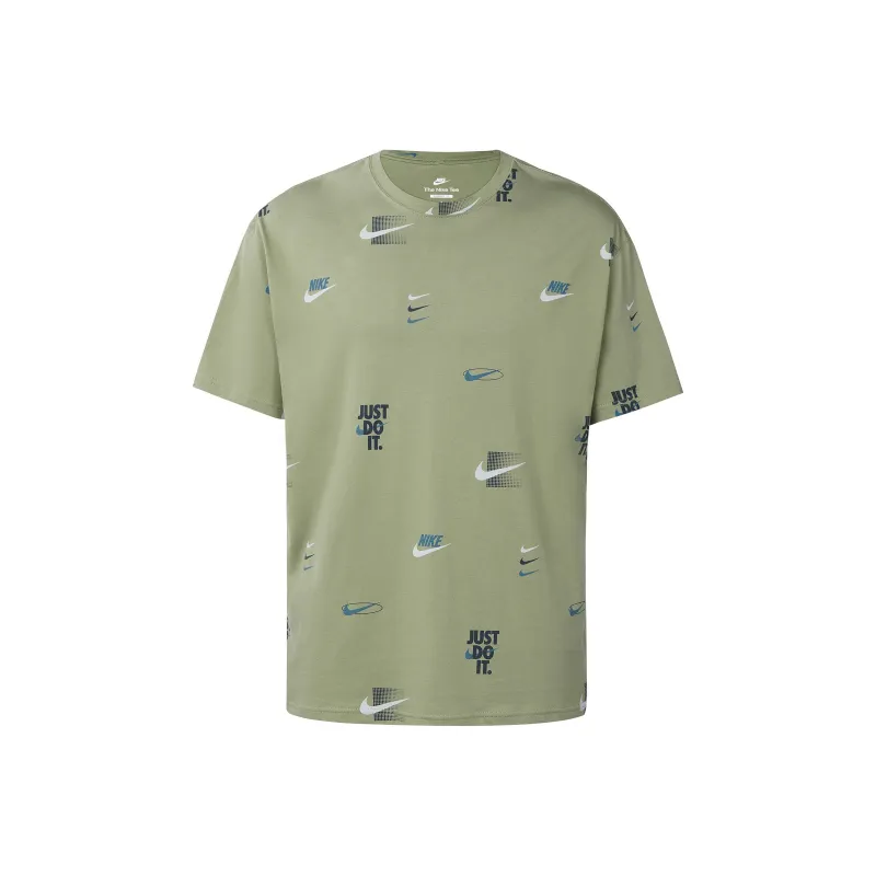 Nike T Shirts Men Green-0