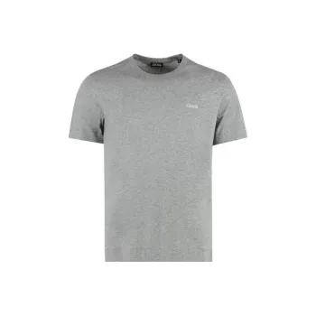 Zzegna Logo Embroidered Crewneck T Shirt