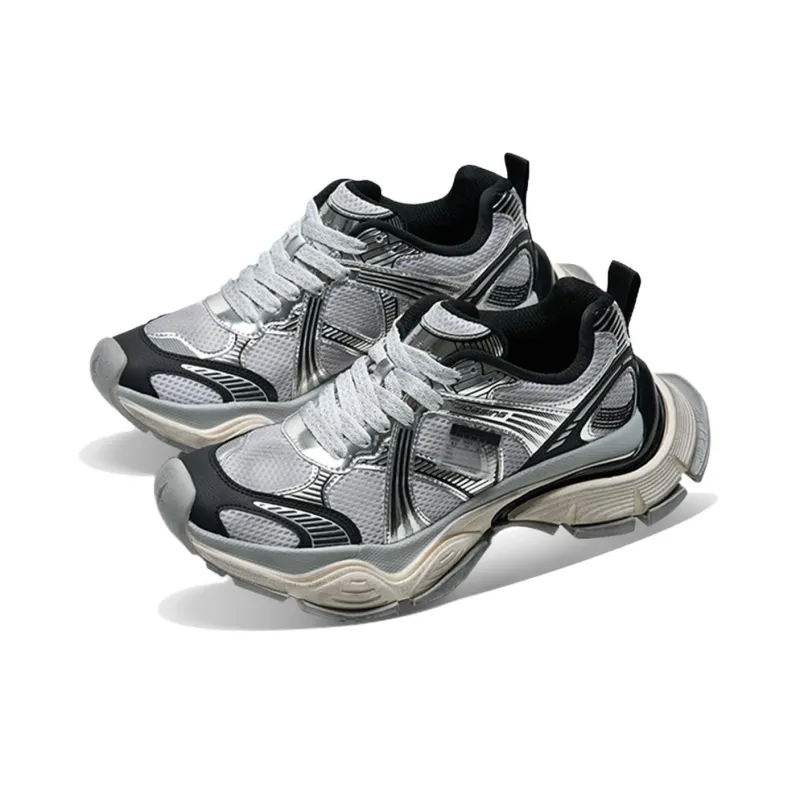 HajimeSorayama x VESSEL Low Top Casual Shoes Unisex Silver Black-2