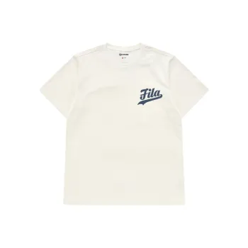 FILA FUSION T Shirt Men's Jasmine Milk White