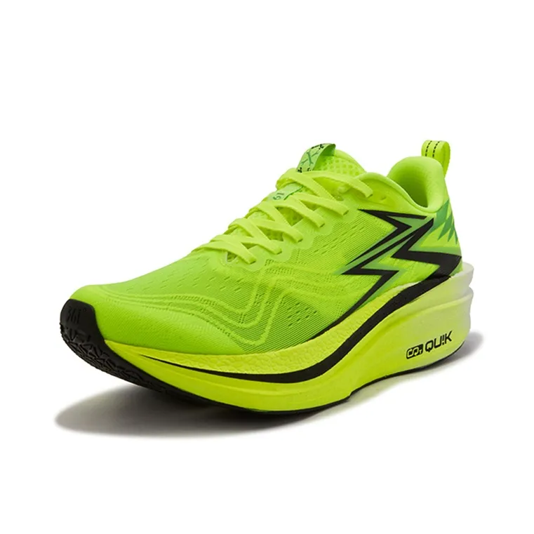 361° Flame 4MIX Cushioning Slip Resistant And Abrasion Resistant Low Top Casual Running Shoes Unisex Neon Solar Yellow-1