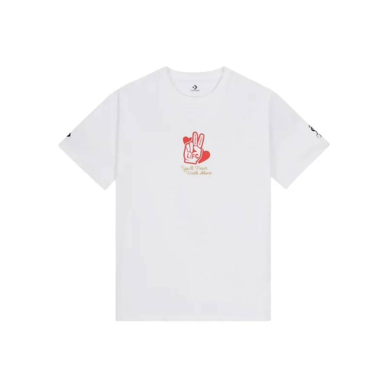 Converse × Liverpool FC SS23 T Shirts Unisex White-0