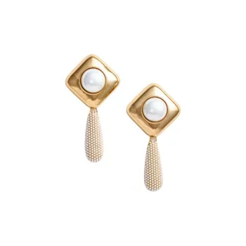 Self portrait Pearl Crystal Earrings