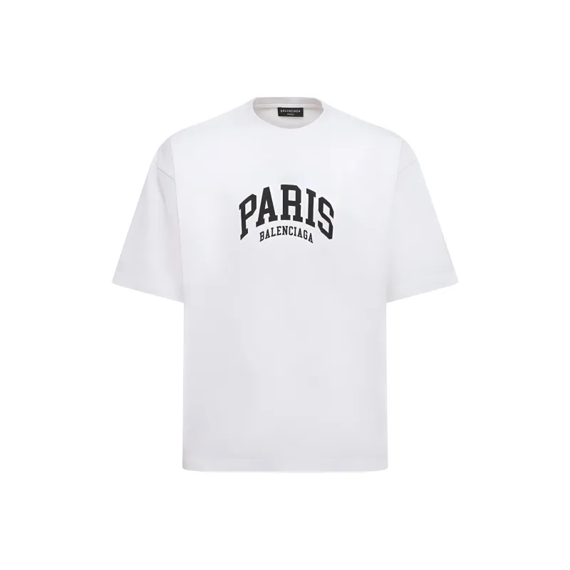 Balenciaga Mens Cities Paris Medium Fit T shirt-0