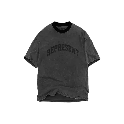 REPRESENT T Shirts Men Washed Gray