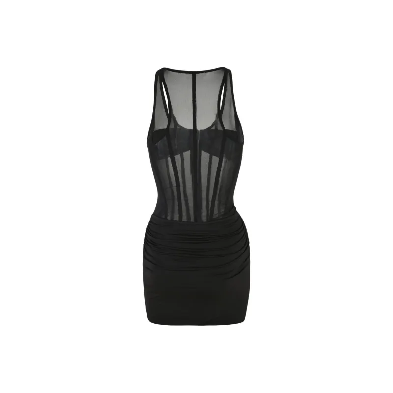 Tiger Mist CATERINA MINI DRESS Slip Dresses Women's Black-1