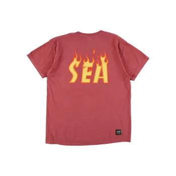 Wind And Sea X Thrasher X WIND AND SEA CO-TITLED SERIES T-Shirts Unisex Red