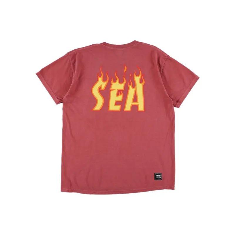 Wind And Sea X Thrasher X WIND AND SEA CO-TITLED SERIES T-Shirts Unisex Red-0