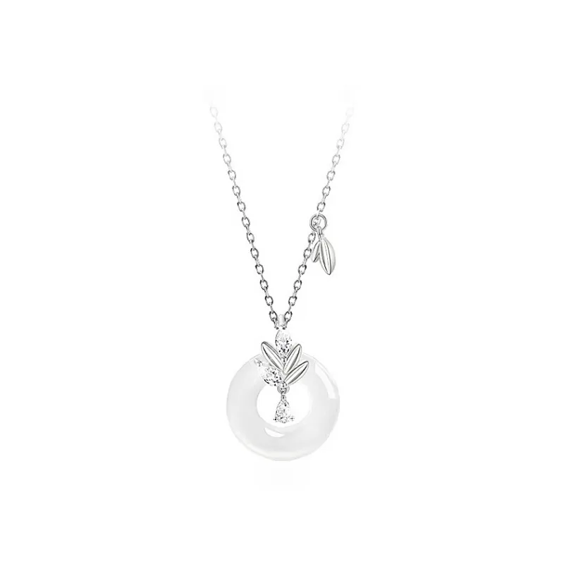 LUXLINE Natural Chalcedony Necklaces Women's-0